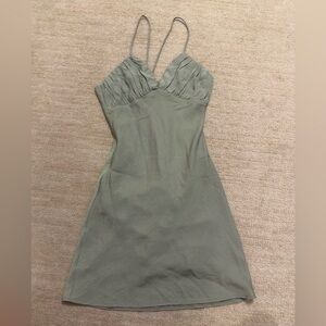 Princess Polly Sage Green Mini Dress